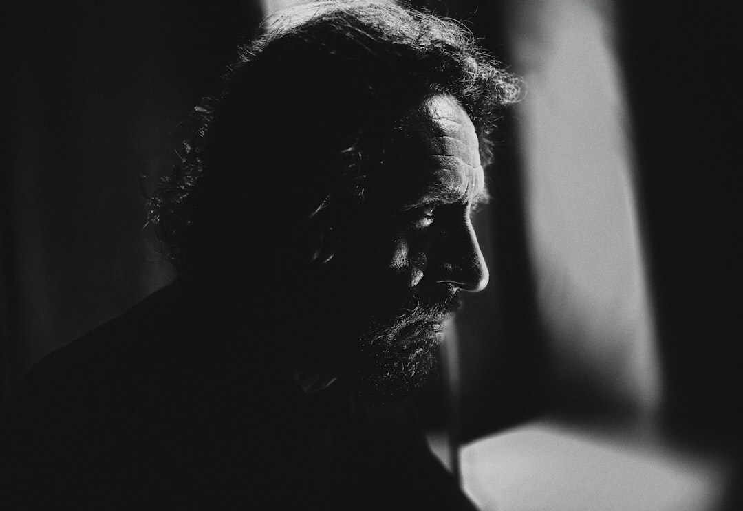 Studio portrait of a man with a beard